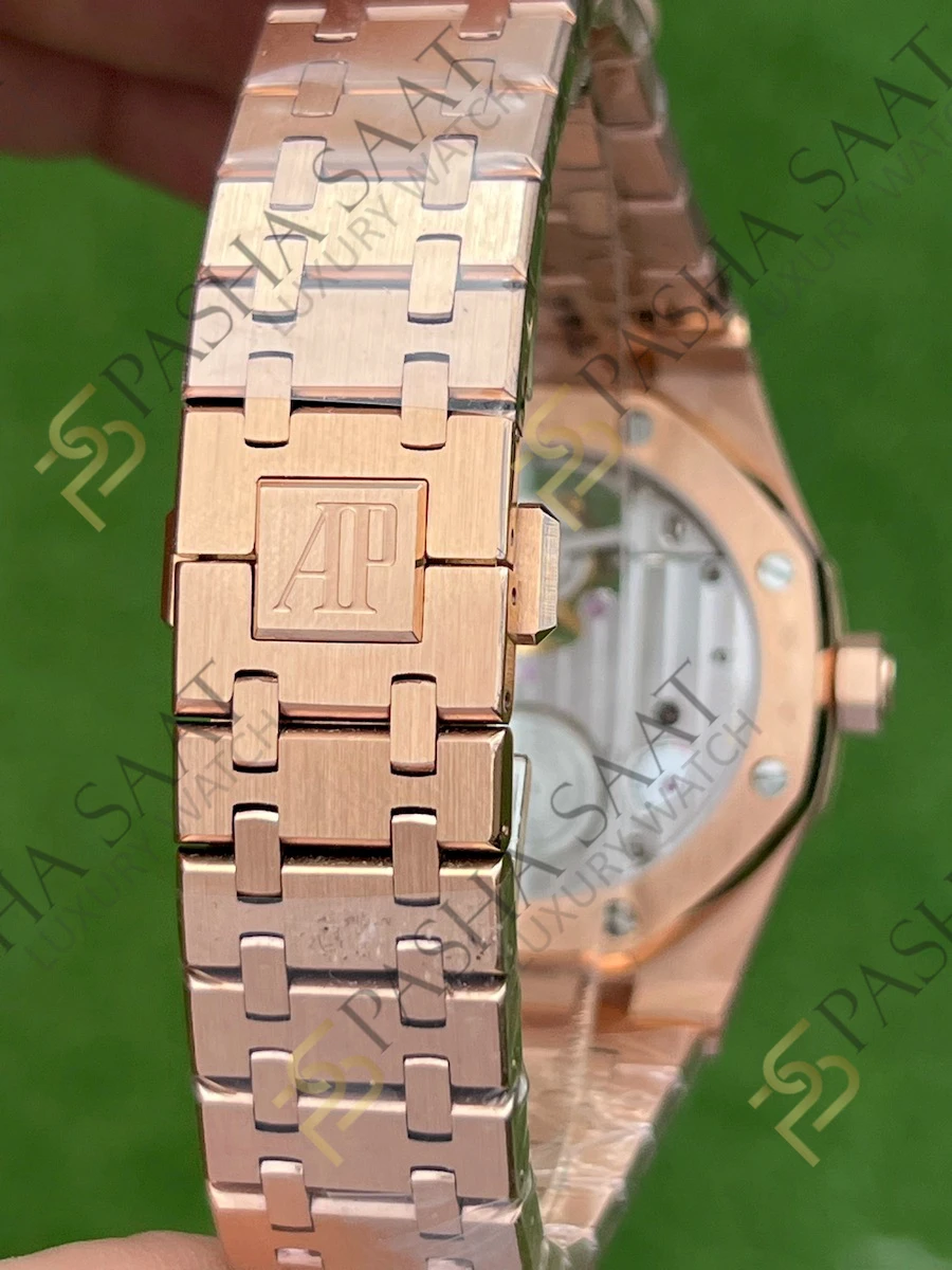 Audemars Piguet Royal Oak 41 Rose Gold Rose Kadran Superclone Saat - Görsel 3