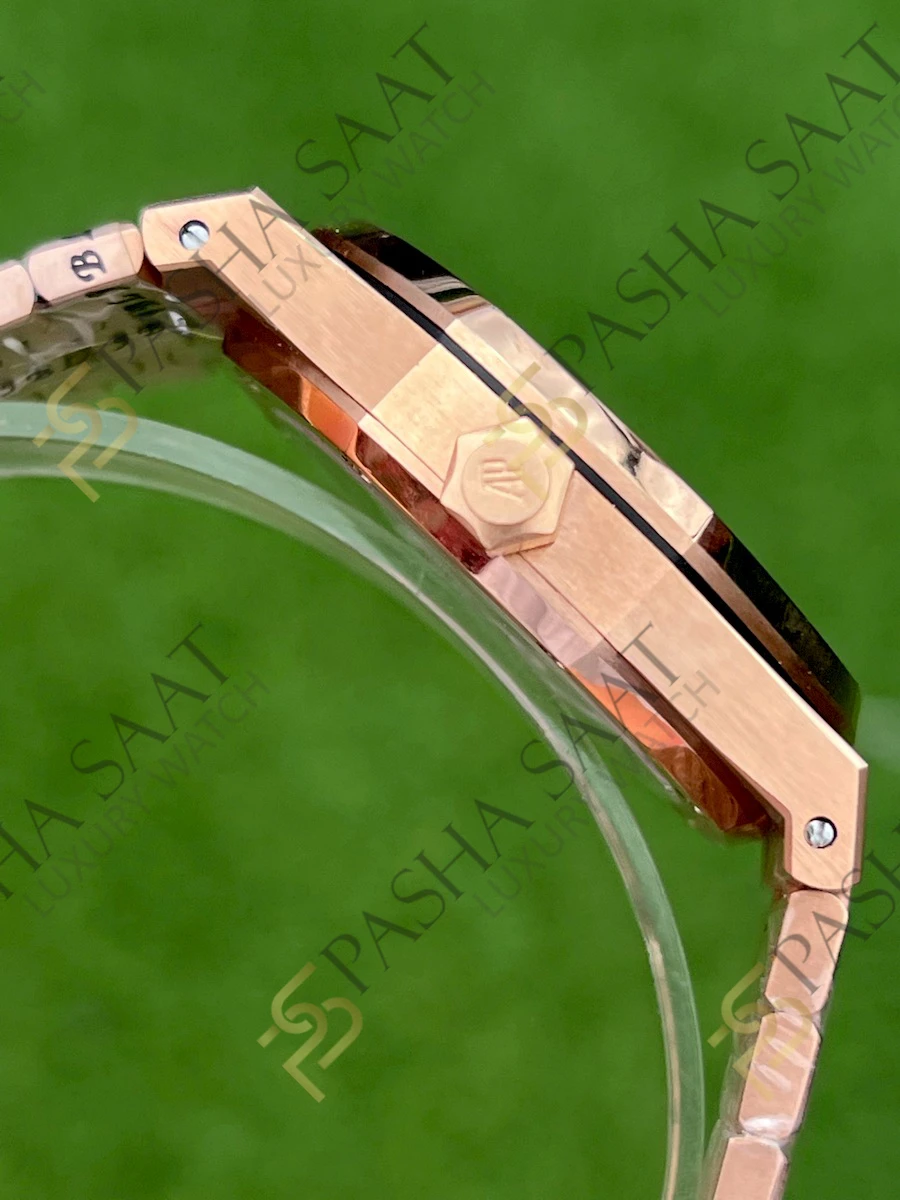 Audemars Piguet Royal Oak 41 Rose Gold Rose Kadran Superclone Saat - Görsel 4