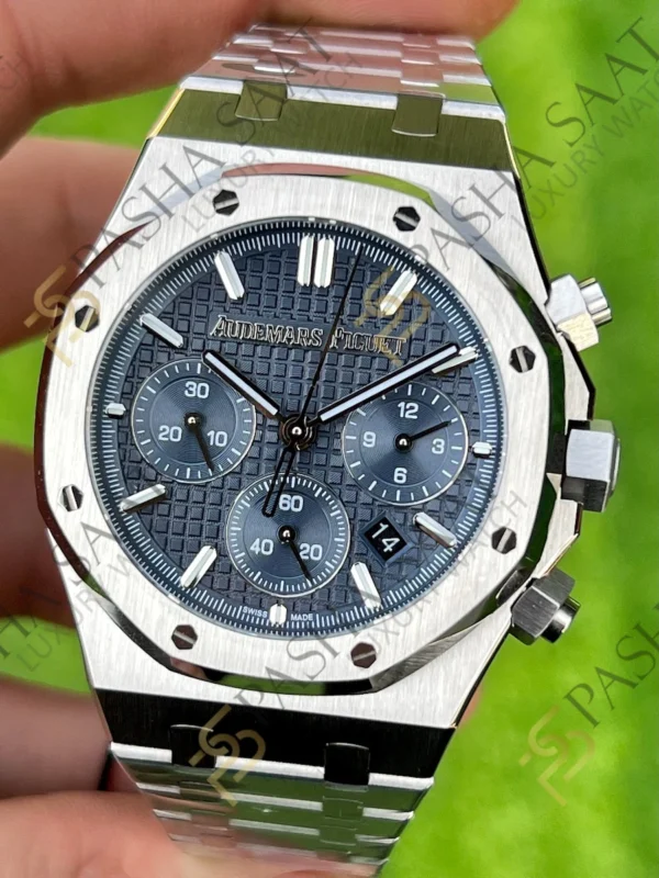 Audemars Piguet Royal Oak Chronograph 26240st Lacivert Kadran Clone Eta Saat
