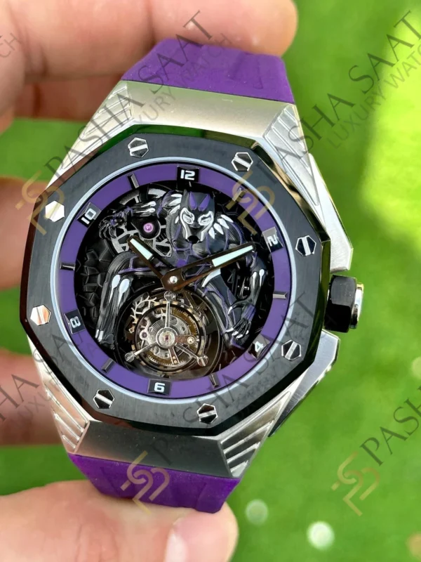 Audemars Piguet Royal Oak Concept Marvel Black Panther Superclone Saat
