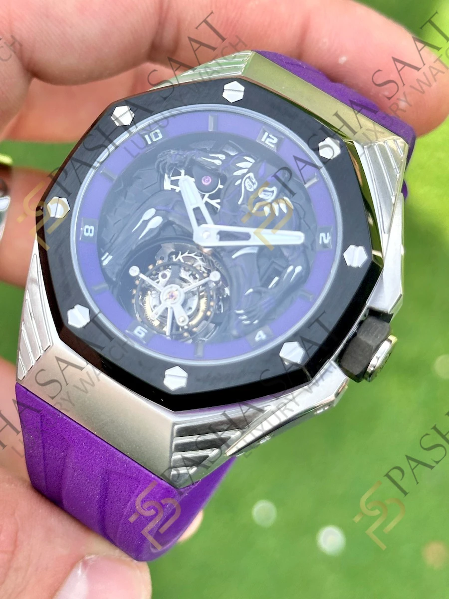 Audemars Piguet Royal Oak Concept Marvel Black Panther Superclone Saat Audemars Piguet Royal Oak Concept Marvel Black Panther Superclone Saat - Görsel 2