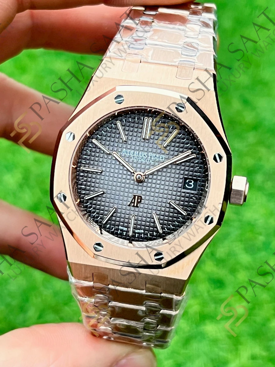 Audemars Piguet Royal Oak Ekstra İnce Rose Füme Gri Kadran 15206 Superclone Saat Audemars Piguet Royal Oak Ekstra İnce Rose Füme Gri Kadran 15206 Superclone Saat