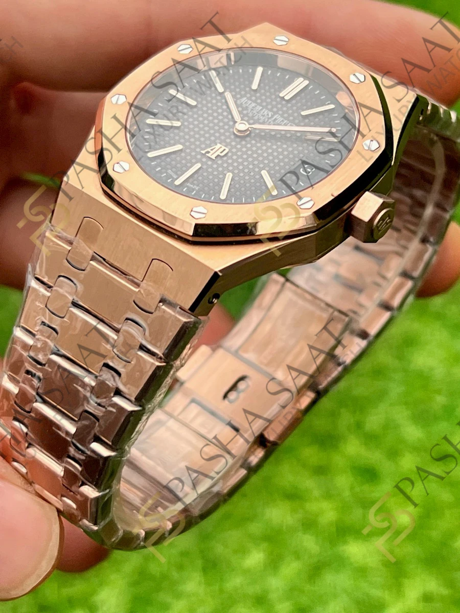 Audemars Piguet Royal Oak Ekstra İnce Rose Füme Gri Kadran 15206 Superclone Saat Audemars Piguet Royal Oak Ekstra İnce Rose Füme Gri Kadran 15206 Superclone Saat - Görsel 2