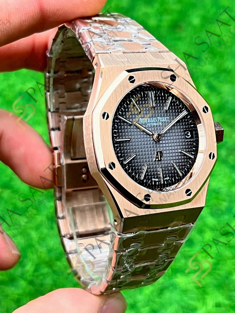 Audemars Piguet Royal Oak Ekstra İnce Rose Füme Gri Kadran 15206 Superclone Saat Audemars Piguet Royal Oak Ekstra İnce Rose Füme Gri Kadran 15206 Superclone Saat - Görsel 3