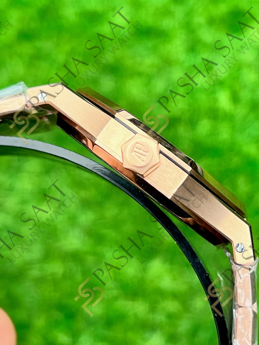 Audemars Piguet Royal Oak Ekstra İnce Rose Mavi Kadran 15206 Superclone Saat Audemars Piguet Royal Oak Ekstra İnce Rose Mavi Kadran 15206 Superclone Saat - Görsel 4
