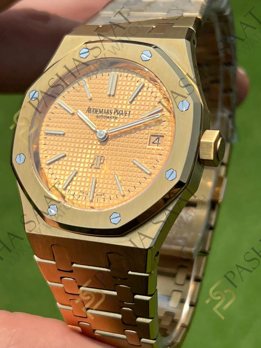 Audemars Piguet Royal Oak Ekstra İnce Sarı Kadran 15206 Superclone Saat Audemars Piguet Royal Oak Ekstra İnce Sarı Kadran 15206 Superclone Saat - Görsel 2