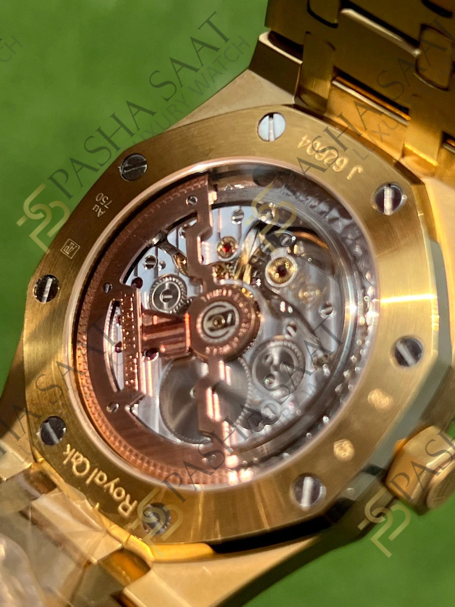 Audemars Piguet Royal Oak Ekstra İnce Sarı Kadran 15206 Superclone Saat Audemars Piguet Royal Oak Ekstra İnce Sarı Kadran 15206 Superclone Saat - Görsel 7