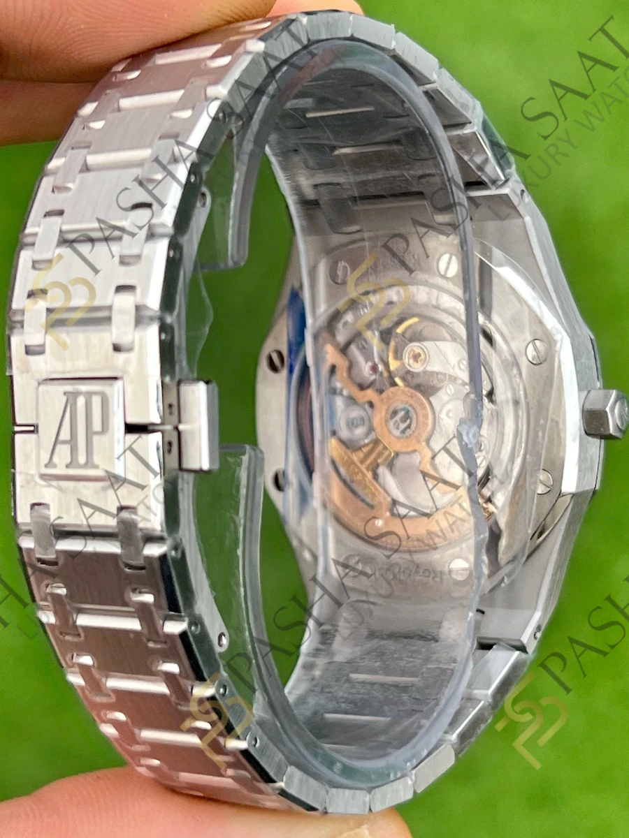 Audemars Piguet Royal Oak Jumbo 39 Mavi Kadran 15202 Superklon ETA Saat Audemars Piguet Royal Oak Jumbo 39 Mavi Kadran 15202 Superklon ETA Saat - Görsel 5