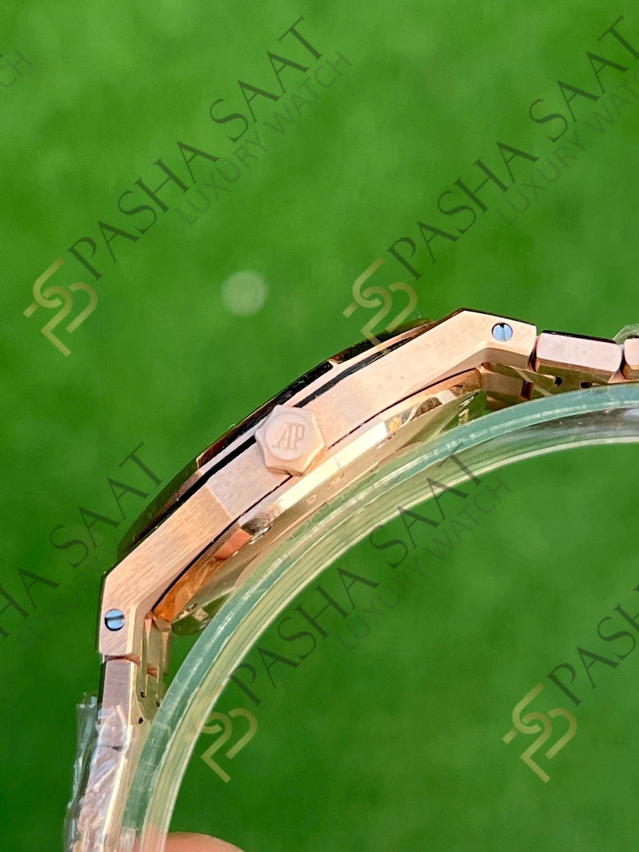 Audemars Piguet Royal Oak Lady 33 Frosted Rose Gold Beyaz Kadran Quartz Eta Saat Audemars Piguet Royal Oak Lady 33 Frosted Rose Gold Beyaz Kadran Quartz Eta Saat - Görsel 4