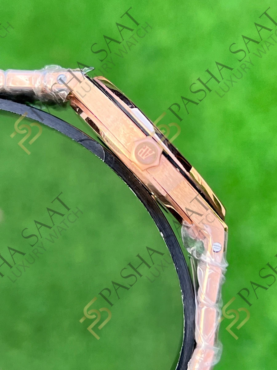 Audemars Piguet Royal Oak Lady Frosted Rose Gold Siyah Kadran Quartz Eta Saat Audemars Piguet Royal Oak Lady Frosted Rose Gold Siyah Kadran Quartz Eta Saat - Görsel 4