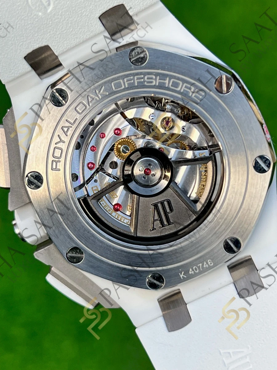 Audemars Piguet Royal Oak Offshore Beyaz Seramik Superclone Saat 26402 Audemars Piguet Royal Oak Offshore Beyaz Seramik Superclone Saat 26402 - Görsel 6