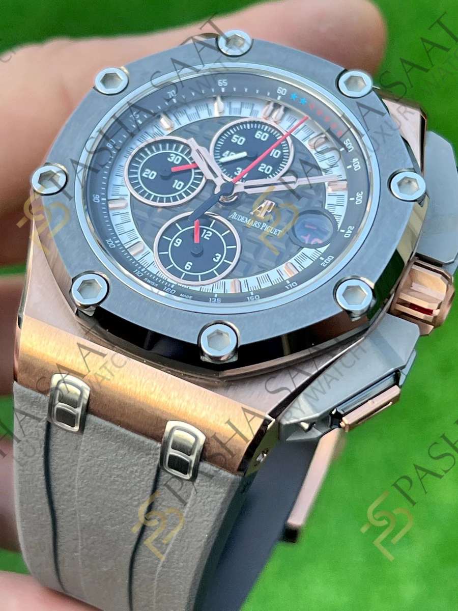 Audemars Piguet Royal Oak Offshore Michael Schumacher Rose Gold Superclone Saat Audemars Piguet Royal Oak Offshore Michael Schumacher Rose Gold Superclone Saat - Görsel 2