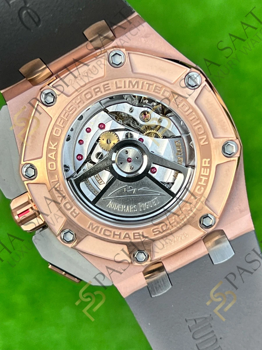 Audemars Piguet Royal Oak Offshore Michael Schumacher Rose Gold Superclone Saat Audemars Piguet Royal Oak Offshore Michael Schumacher Rose Gold Superclone Saat - Görsel 6