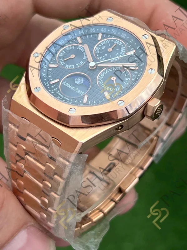 Audemars Piguet Royal Oak Perpetual Calendar Mavi Kadran 26574OR ETA Saat 2