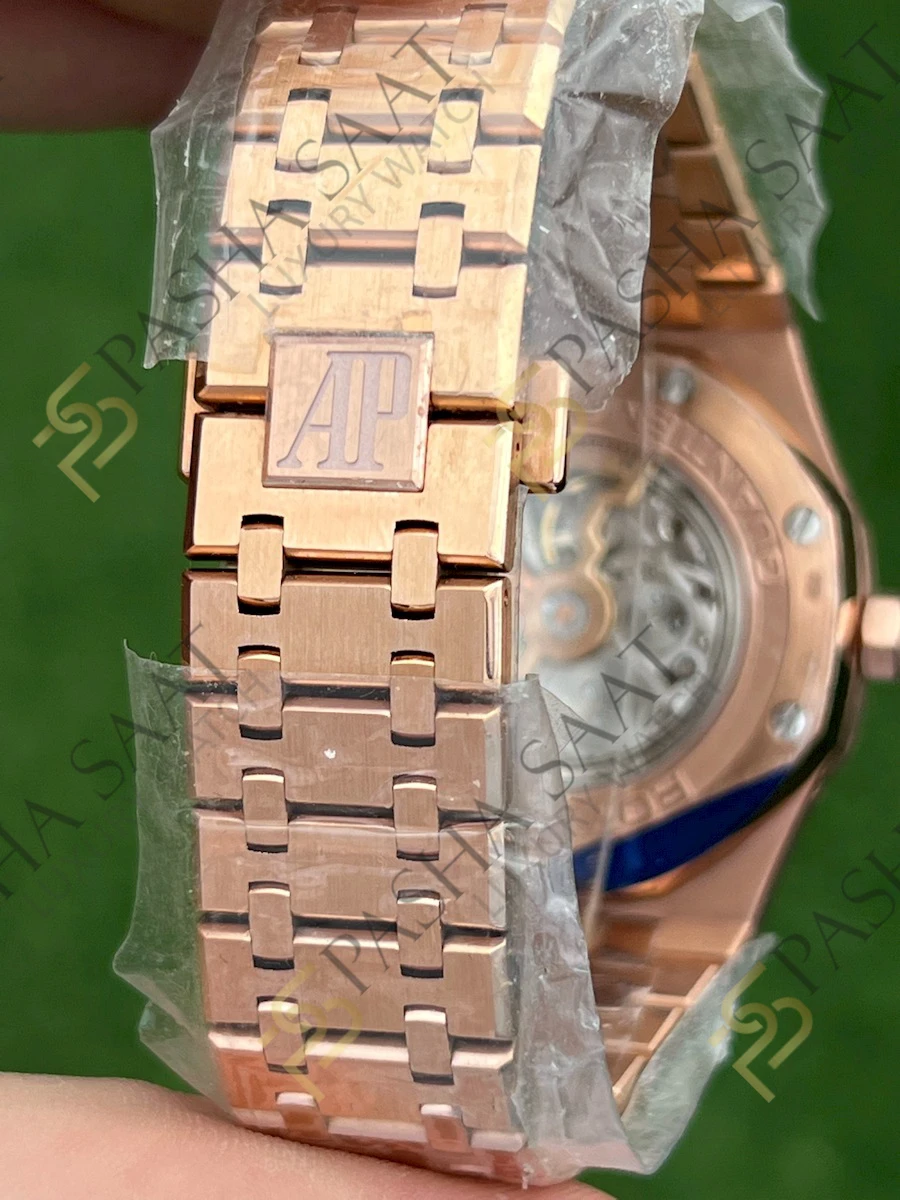 Audemars Piguet Royal Oak Perpetual Calendar Mavi Kadran 26574OR ETA Saat - Görsel 3