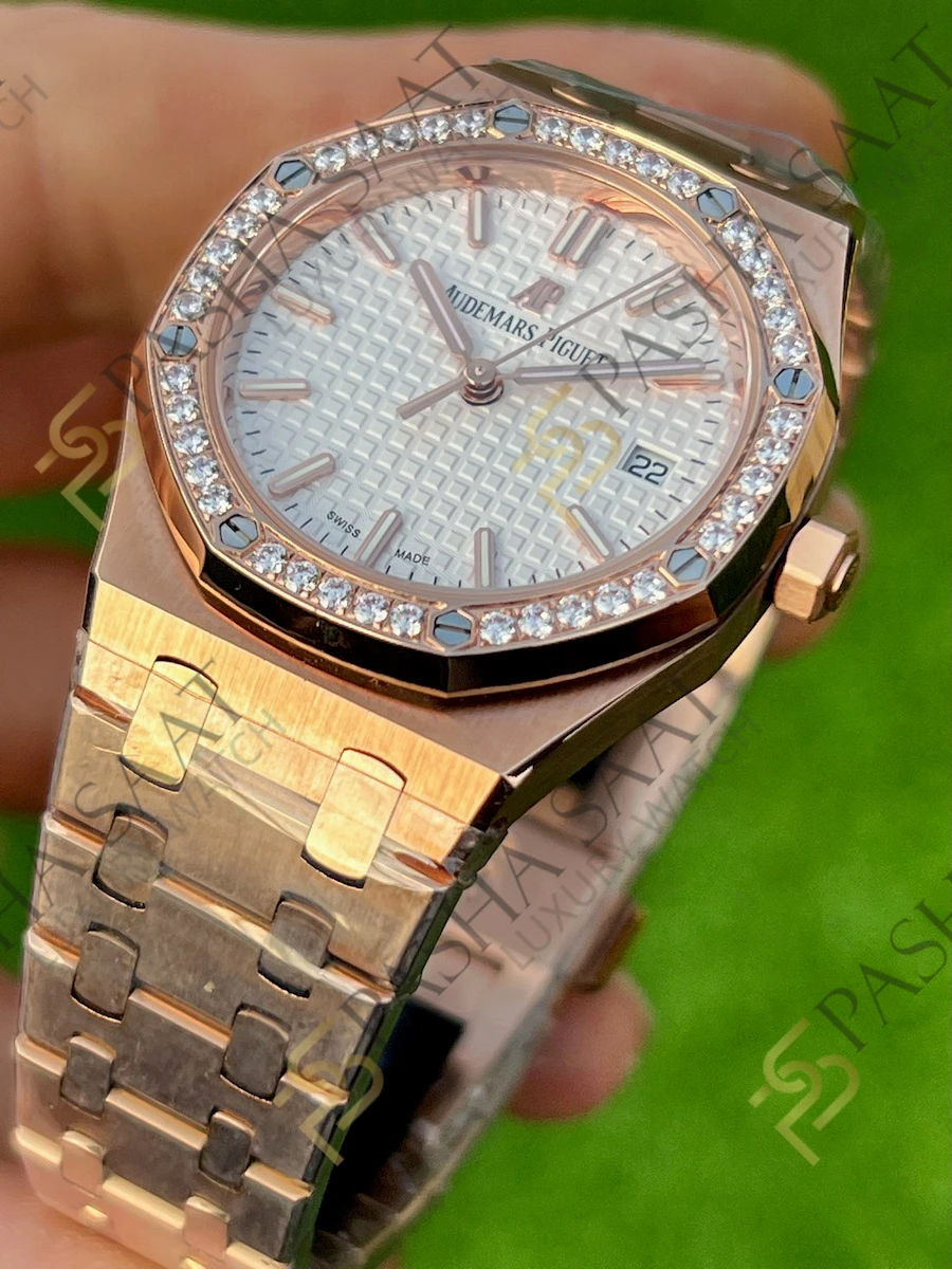 Audemars Piguet Royal Oak Rose Gold Beyaz Kadran Superclone 77351 Audemars Piguet Royal Oak Rose Gold Beyaz Kadran Superclone 77351 - Görsel 2