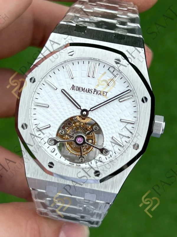 Audemars Piguet Royal Oak Tourbillon Beyaz Kadran Superclone Saat
