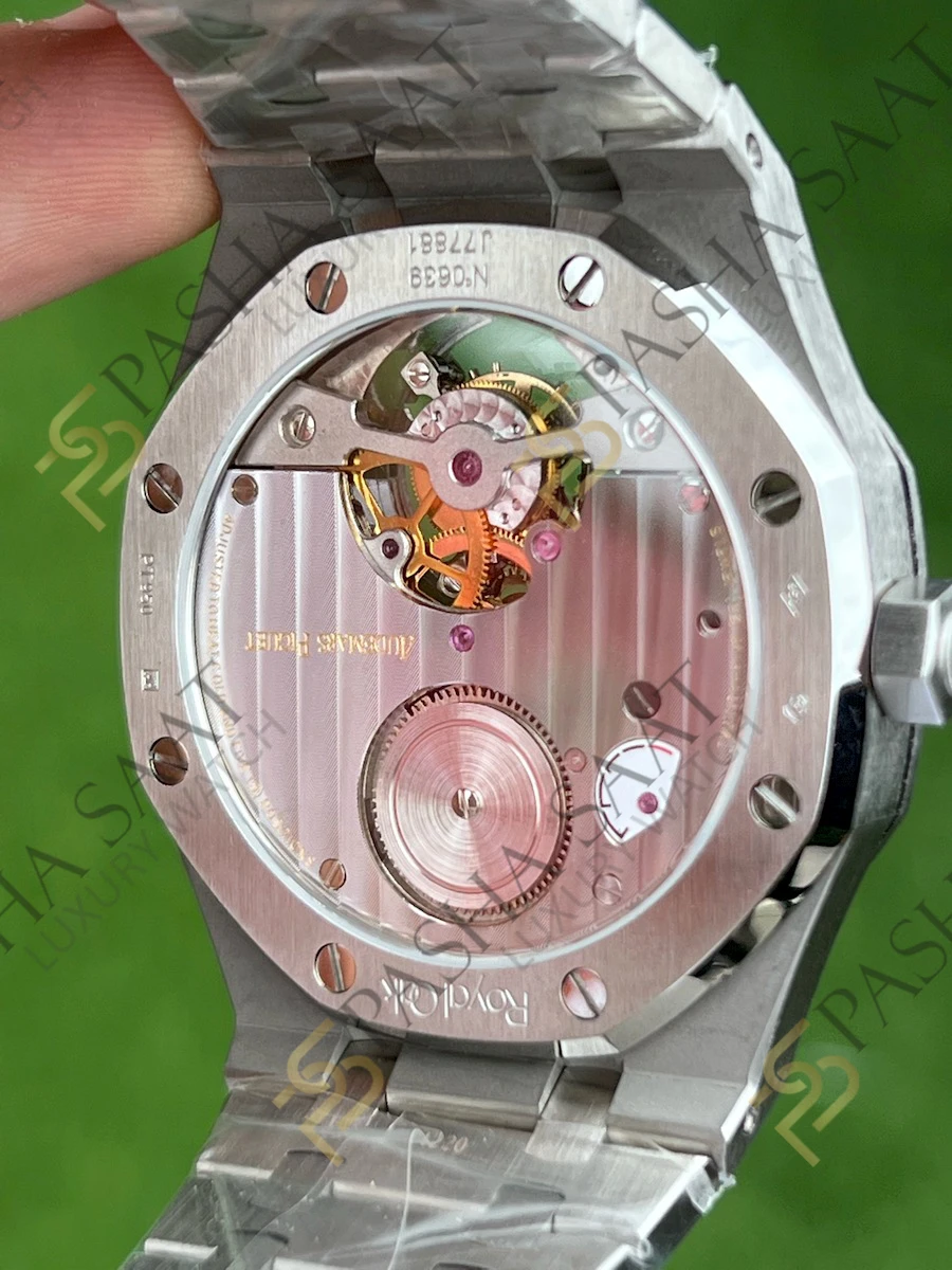 Audemars Piguet Royal Oak Tourbillon Gri Kadran Taşlı Bezel Superclone Saat 26516 - Görsel 6