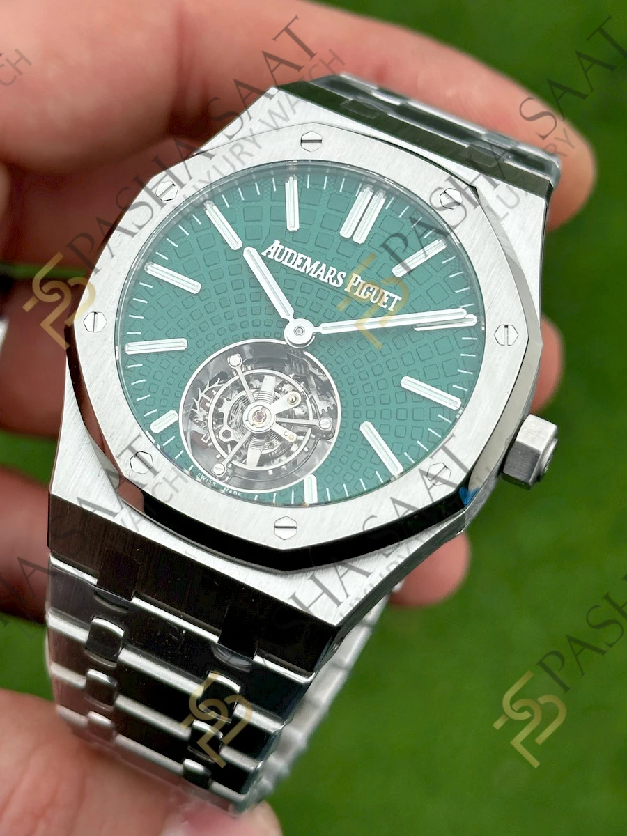 Audemars Piguet Royal Oak Tourbillon Yeşil Kadran Superclone Saat 26534 - Görsel 2