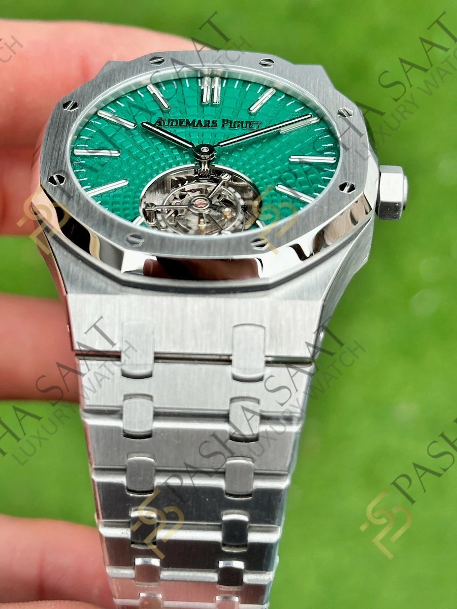 Audemars Piguet Royal Oak Tourbillon Yeşil Kadran Superclone Saat 26534 - Görsel 3