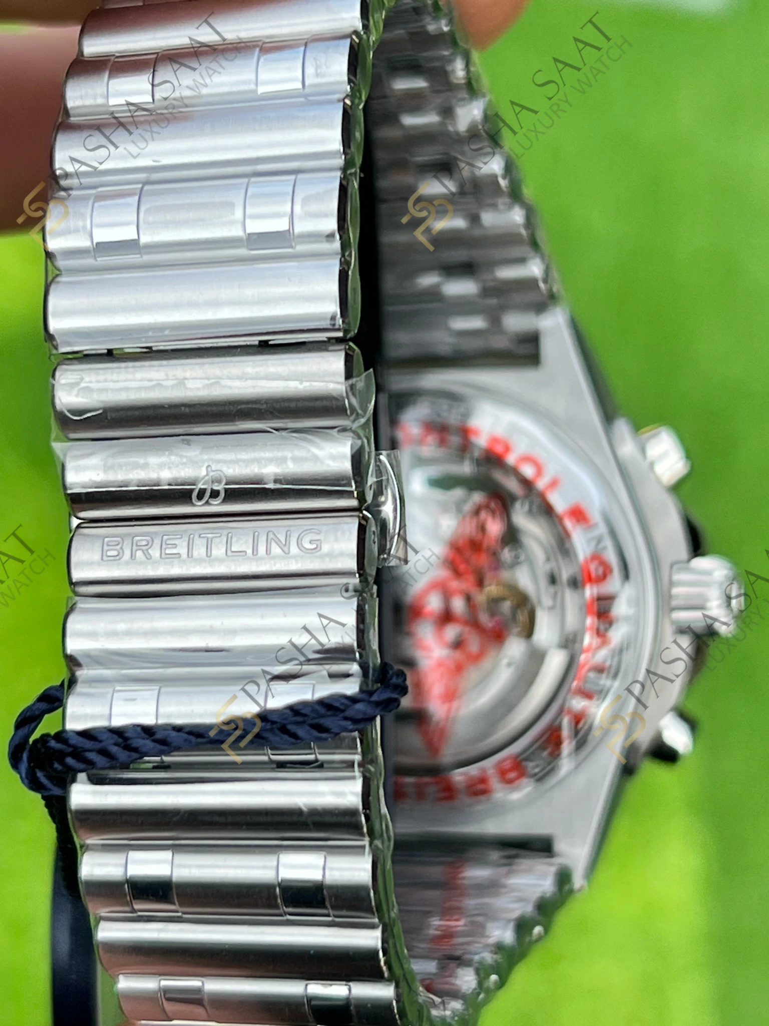 Breitling Chronomat B01 42mm Mavi Kadran Siyah Gösterge Superclone Eta Saat - Görsel 10