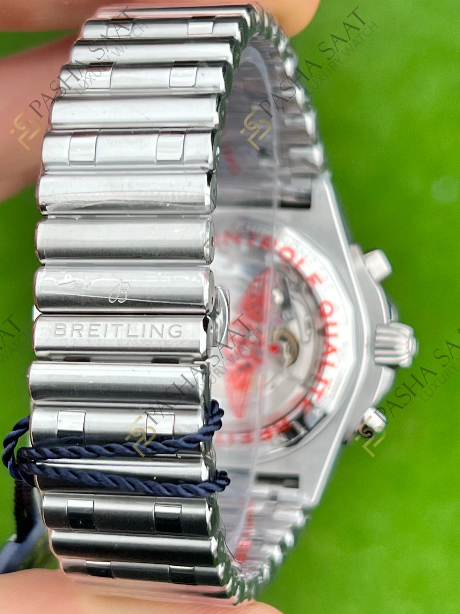 Breitling Chronomat B01 42mm Yeşil Kadran Siyah Gösterge Superclone Eta Saat - Görsel 5