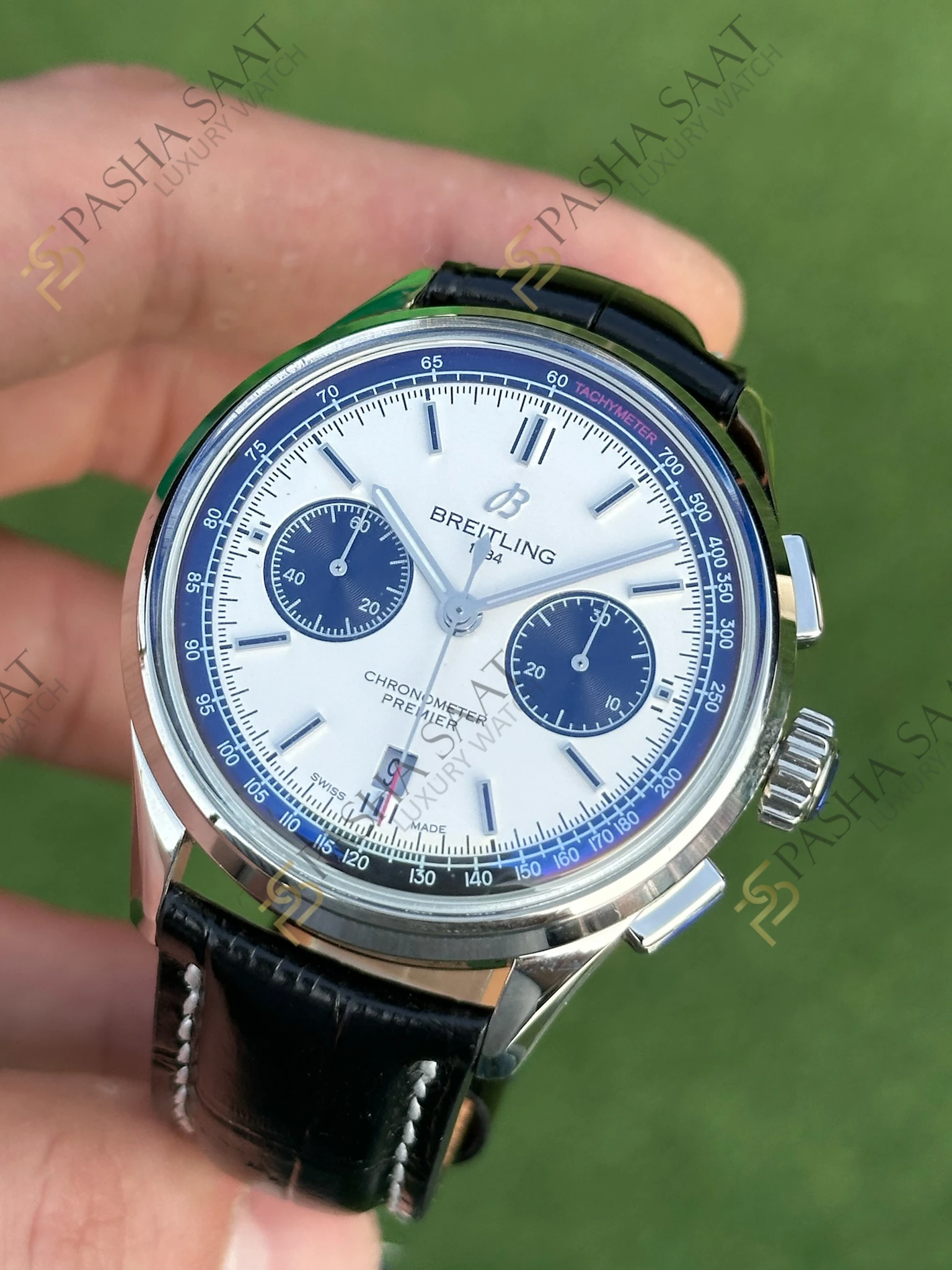 Breitling Premier B01 Panda Kadran Chronograph 42 Eta Saat Breitling Premier B01 Panda Kadran Chronograph 42 Eta Saat - Görsel 2