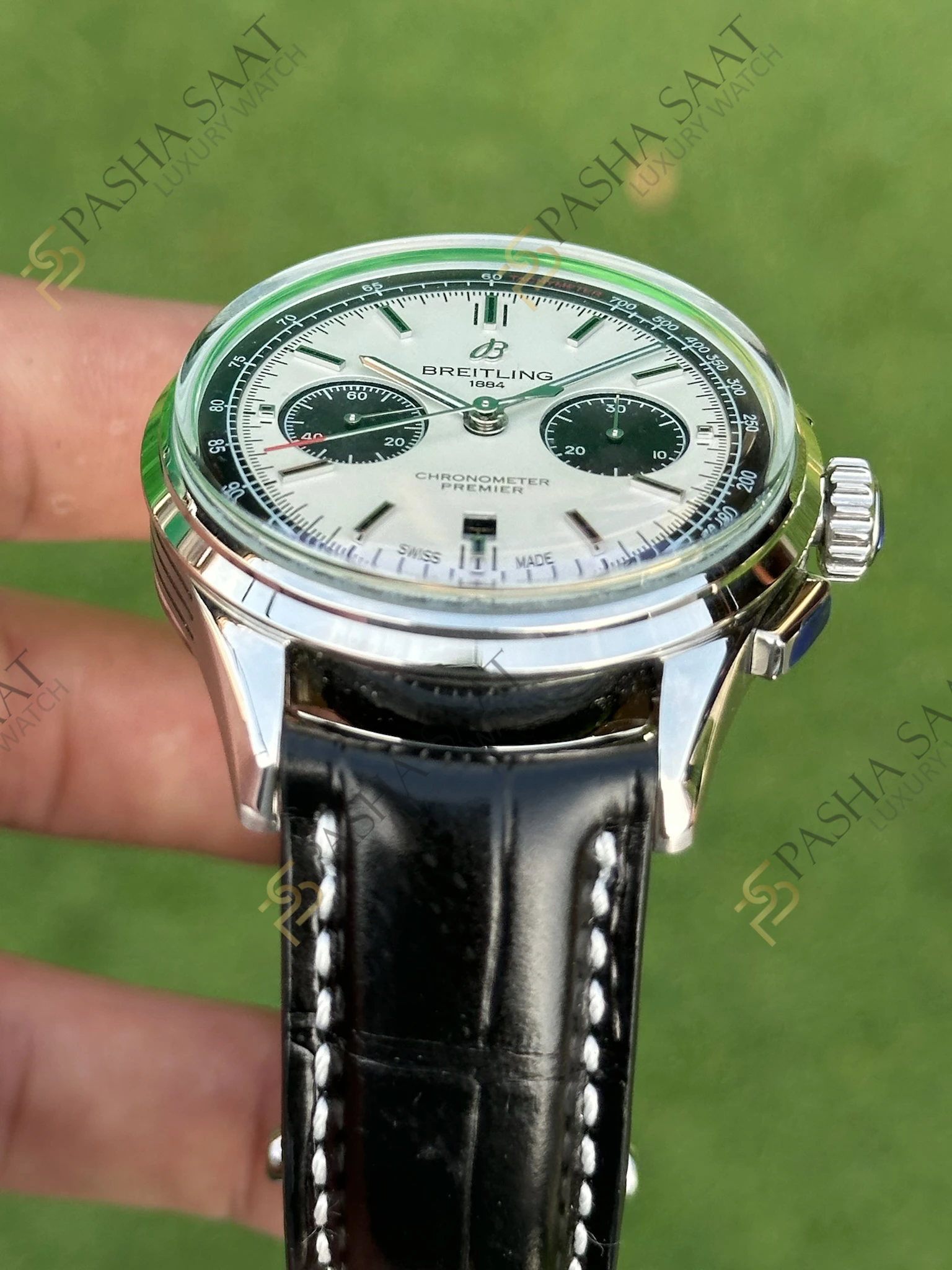 Breitling Premier B01 Panda Kadran Chronograph 42 Eta Saat Breitling Premier B01 Panda Kadran Chronograph 42 Eta Saat - Görsel 3