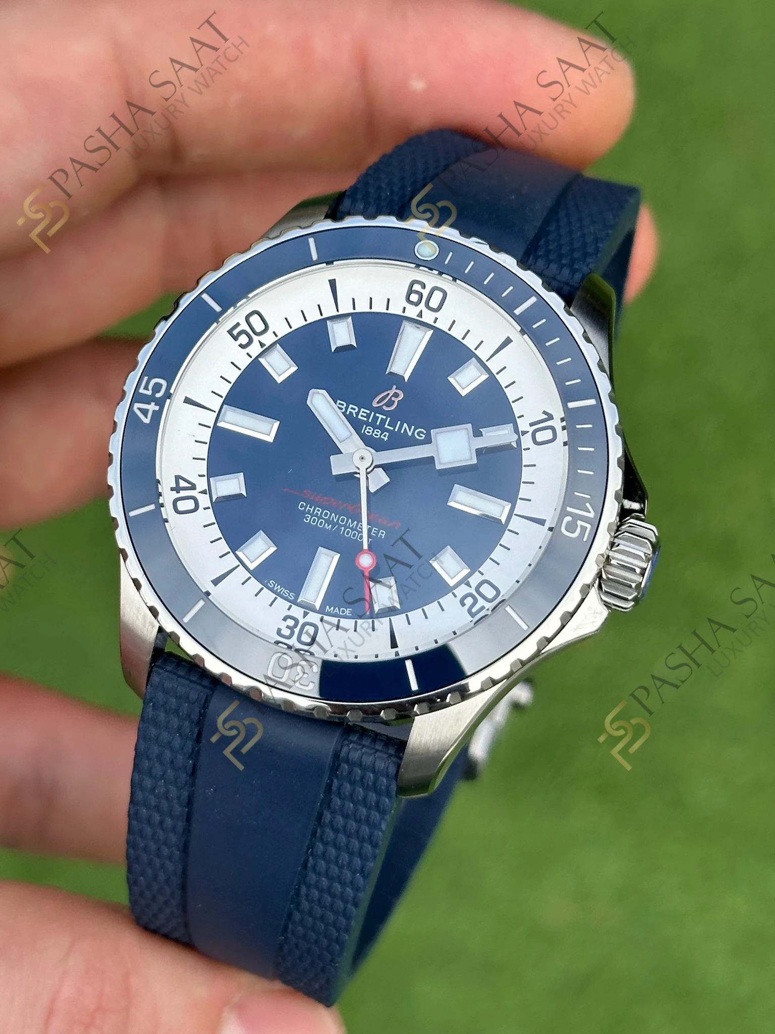 Breitling Superocean 44mm Mavi Kadran A17376 Superclone Saat Breitling Superocean 44mm Mavi Kadran A17376 Superclone Saat - Görsel 2