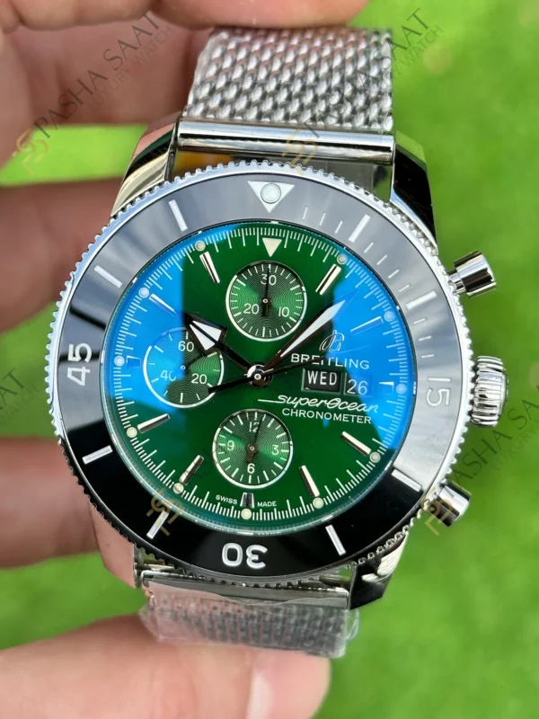 Breitling Superocean Heritage Yeşil Chronograph 44 A13313121L1A1 Superclone Eta Saat