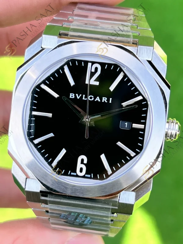 Eta Saat - Pasha Saat Bvlgari Octo Solotempo Siyah Kadran BGO41S Superclone Saat