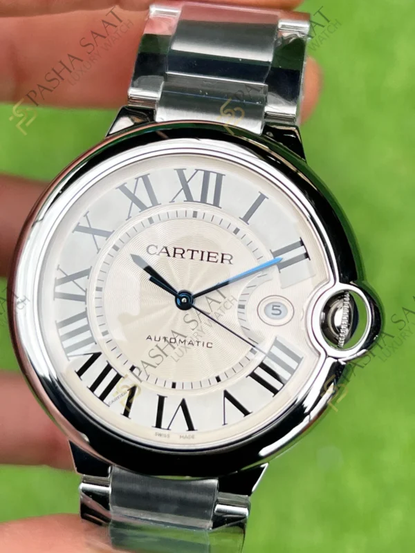 Eta Saat - Pasha Saat Cartier Ballon Bleu Beyaz Kadran Superclone Erkek Saati