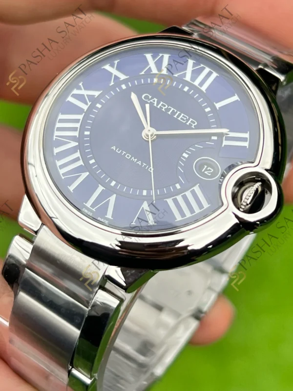 Cartier Ballon Bleu Mavi Kadran Superclone Erkek Saati 2