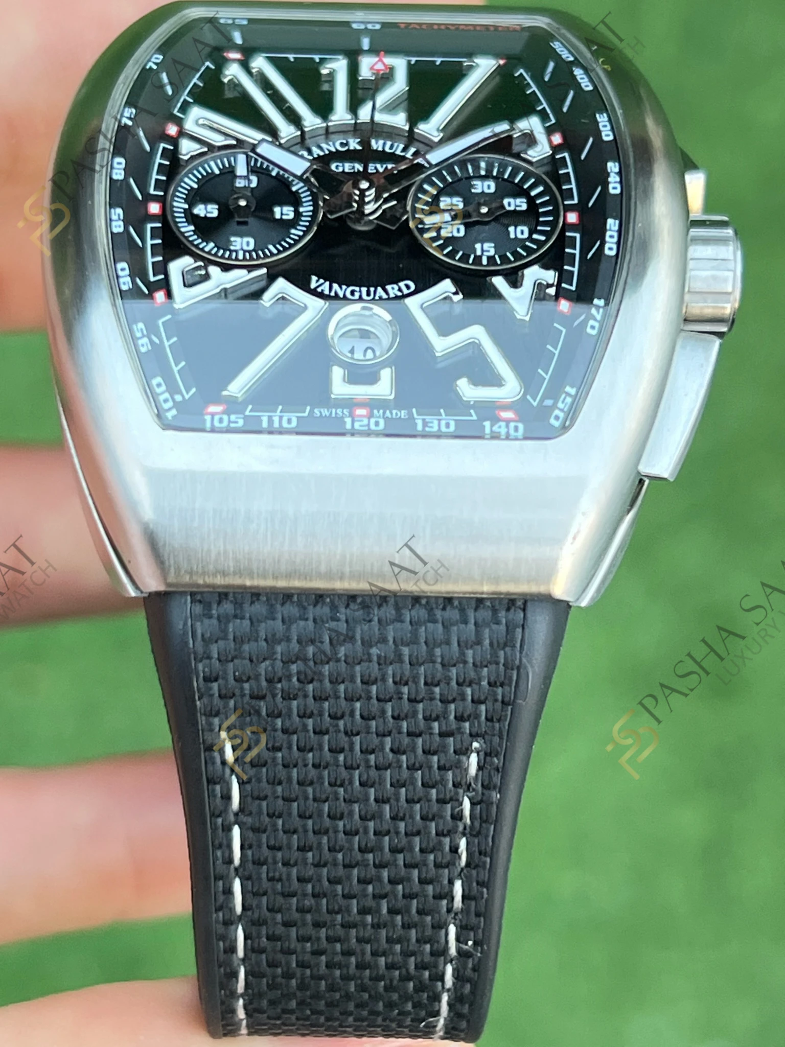 Franck Muller Vanguard Chronograph Siyah V45 Erkek Superclone Saat Franck Muller Vanguard Chronograph Siyah V45 Erkek Superclone Saat - Görsel 3
