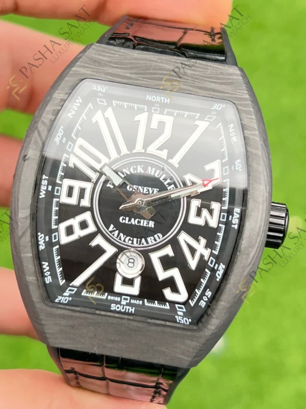Eta Saat - Pasha Saat Franck Muller Vanguard Karbon Kasa Beyaz Rakam Superclone Saat