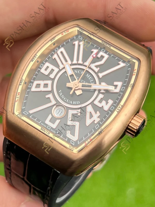 Franck Muller Vanguard V45 Rose Gold Gri Kadran Superclone Saat 2