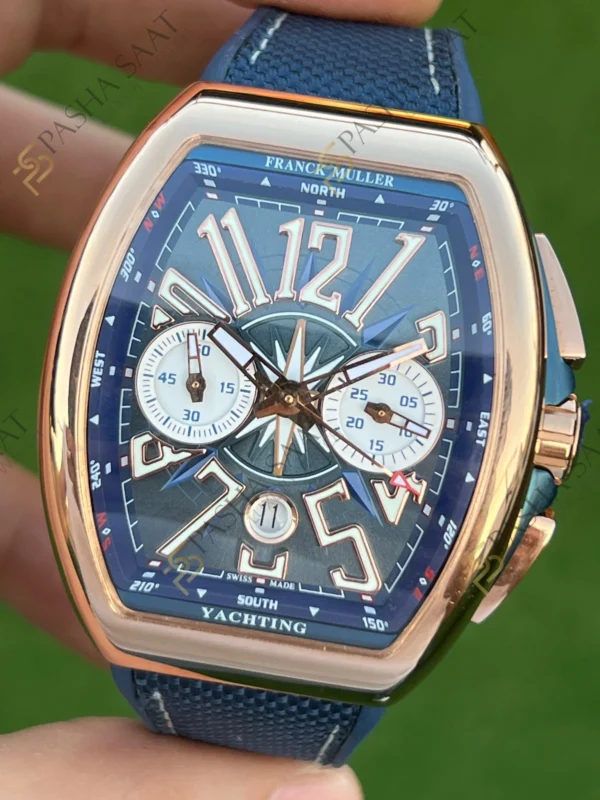 Eta Saat - Pasha Saat Franck Muller Yachting Chronograph Rosegold Renk Superclone Saat