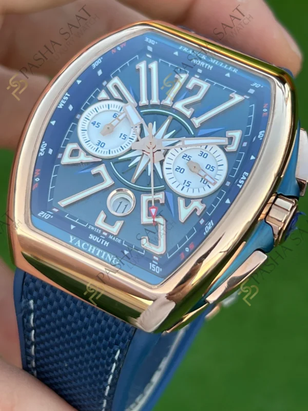 Franck Muller Yachting Chronograph Rosegold Renk Superclone Saat 2