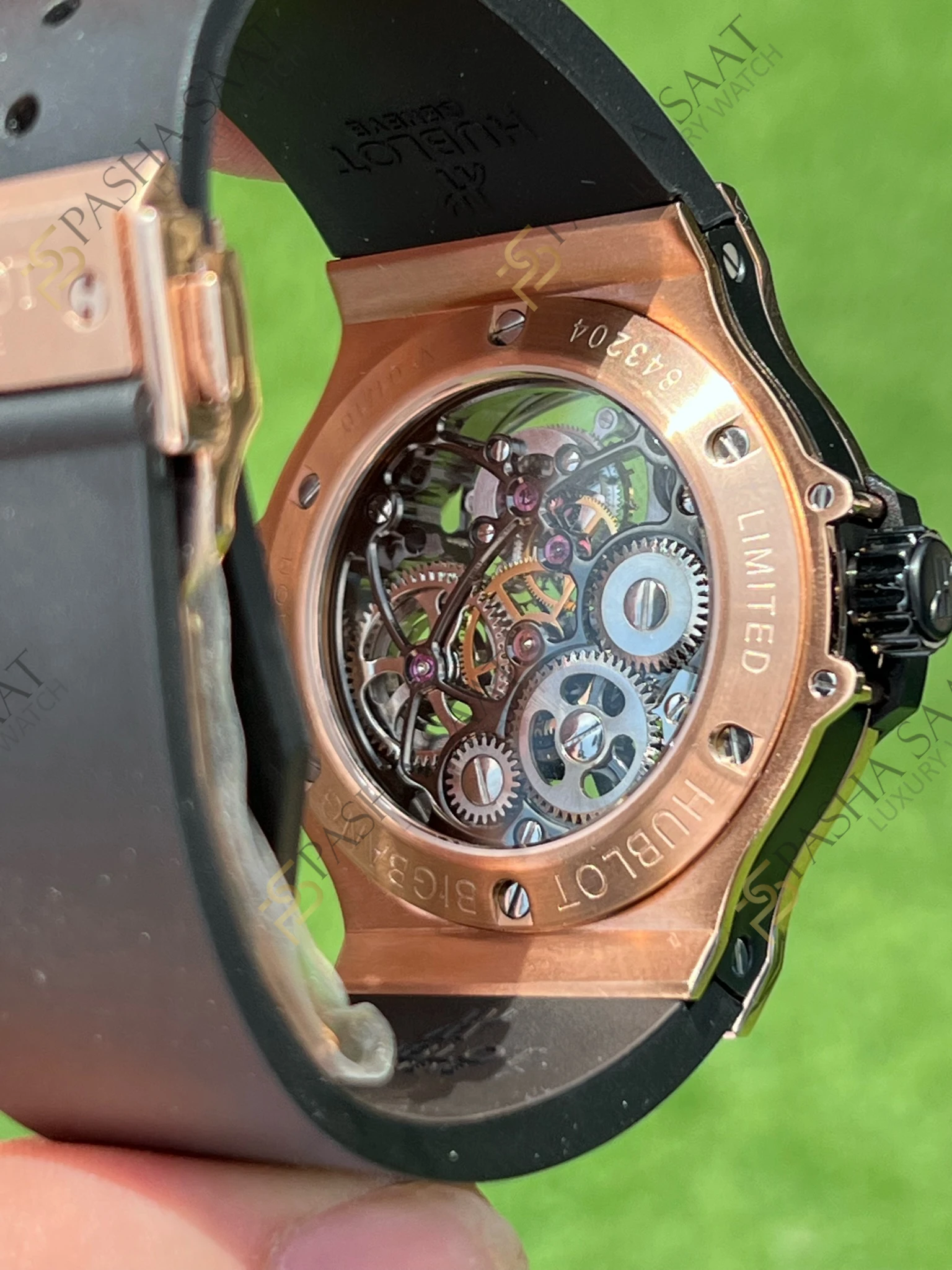 Hublot Big Bang Rose Kasa İskelet Kadran Superclone Saat Hublot Big Bang Rose Kasa İskelet Kadran Superclone Saat - Görsel 5