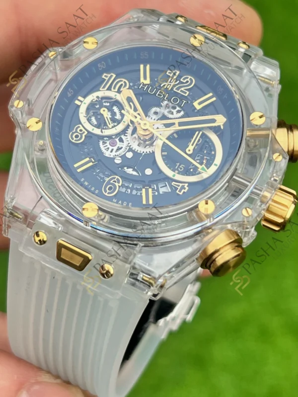 Hublot Big Bang Safir Kasa skelet Kadran effaf Saat 3