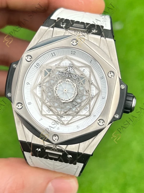 Hublot Big Bang Sang Bleu Titanyum Kasa Beyaz Kadran Superclone Saat