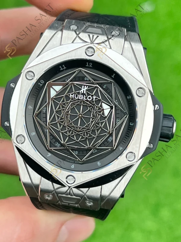 Hublot Big Bang Sang Bleu Titanyum Kasa Siyah Kadran Superclone Saat 1