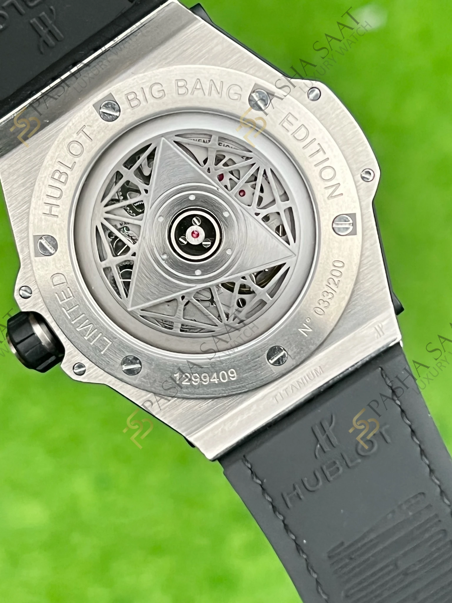 Hublot Big Bang Sang Bleu Titanyum Kasa Siyah Kadran Superclone Saat - Görsel 6