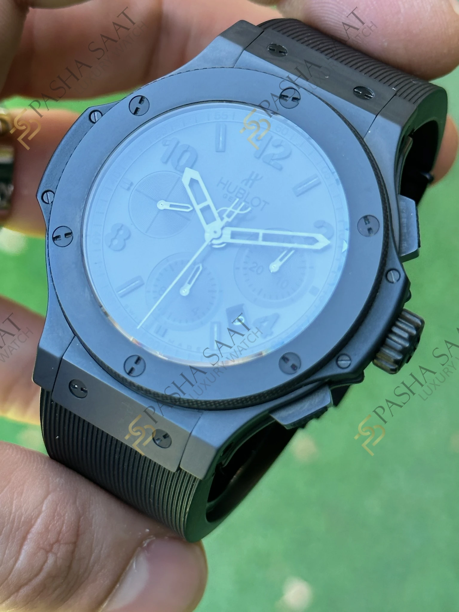 Hublot Big Bang Siyah Kadran Pvd Kasa Kauçuk Kordon Superclone Saat - Görsel 2