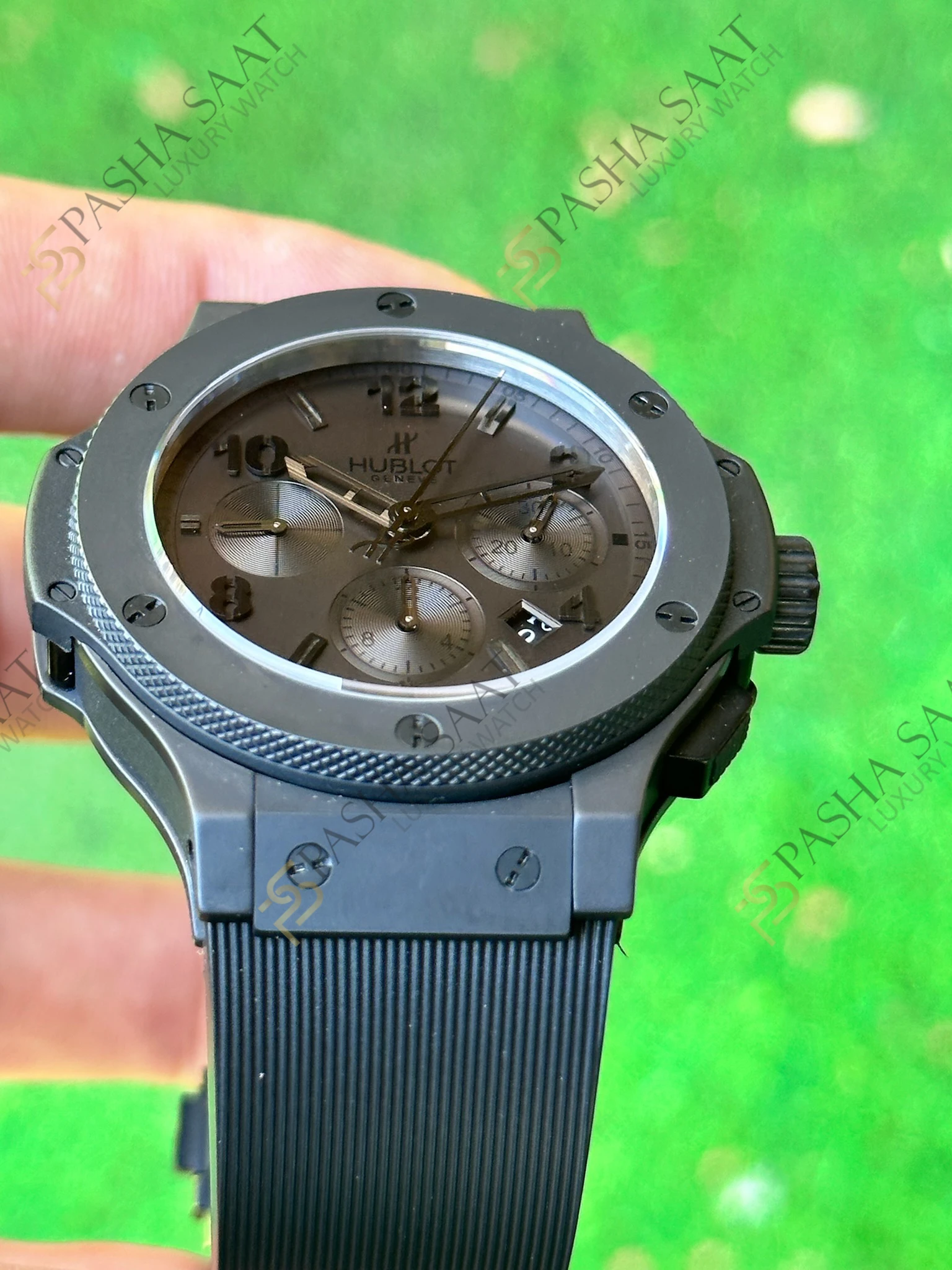 Hublot Big Bang Siyah Kadran Pvd Kasa Kauçuk Kordon Superclone Saat - Görsel 3