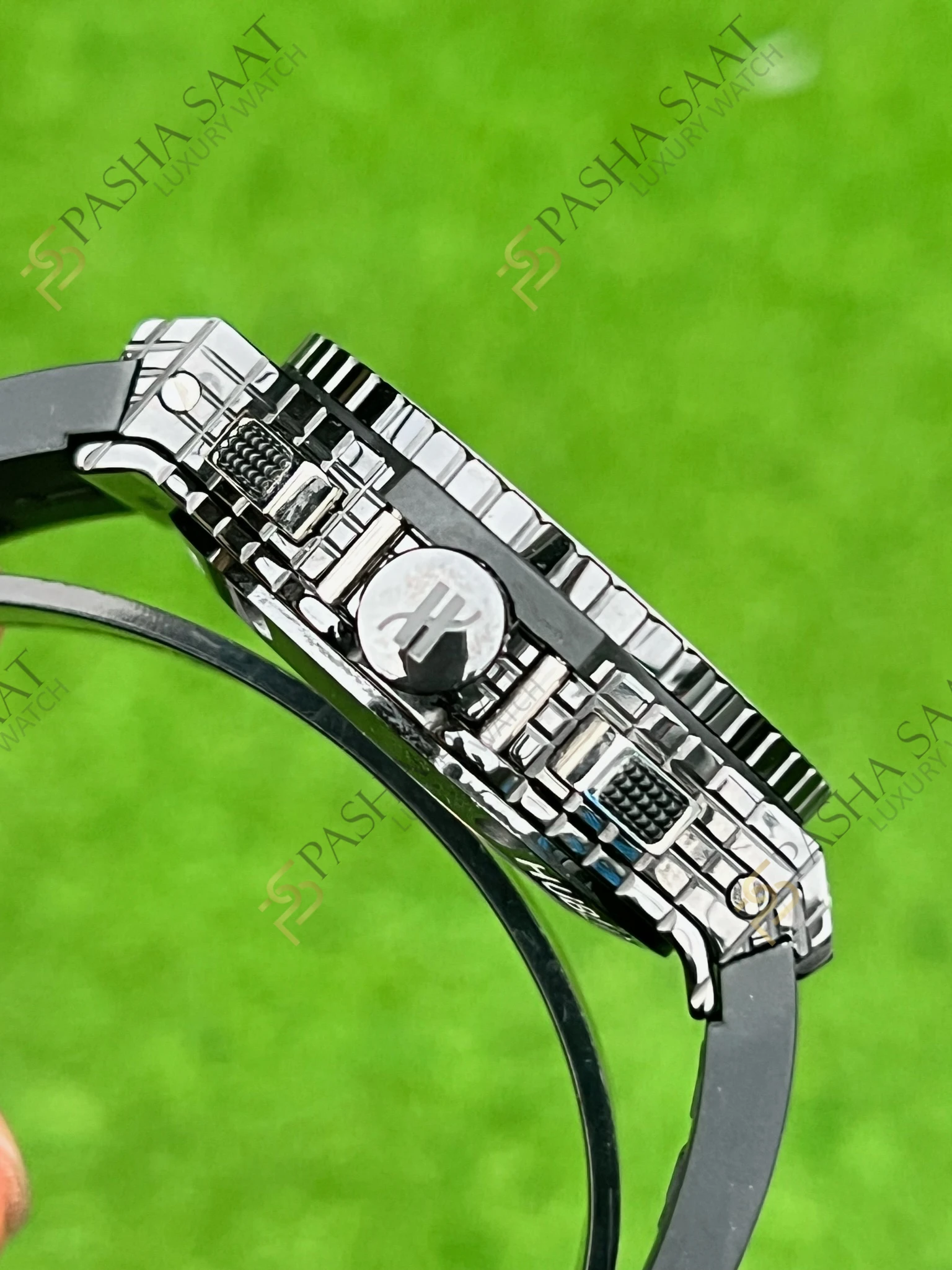 Hublot Big Bang Siyah Seramik Kauçuk Kordon Desenli Kadran Superclone Saat - Görsel 4