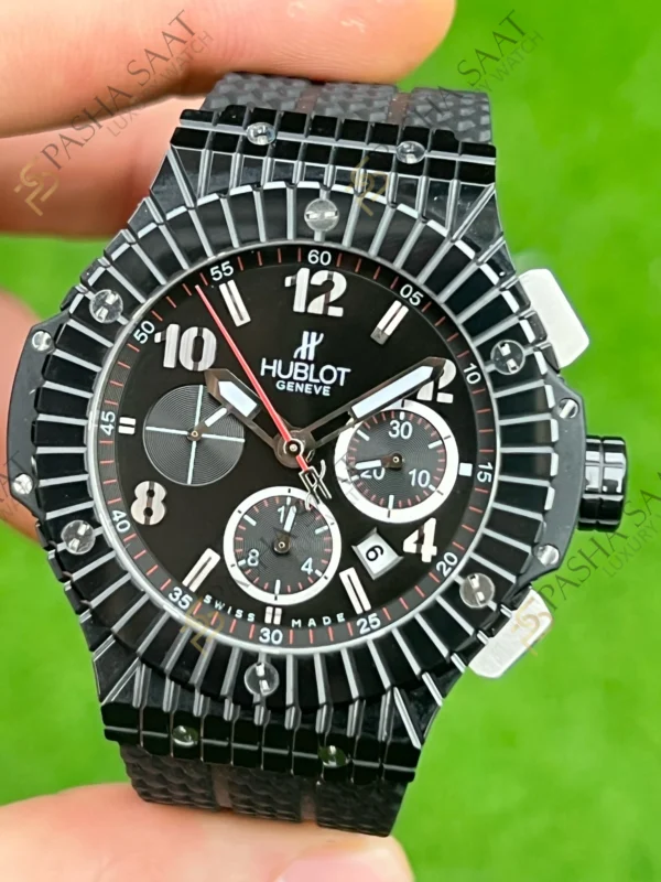 Hublot Big Bang Siyah Seramik Kauçuk Kordon Superclone Saat