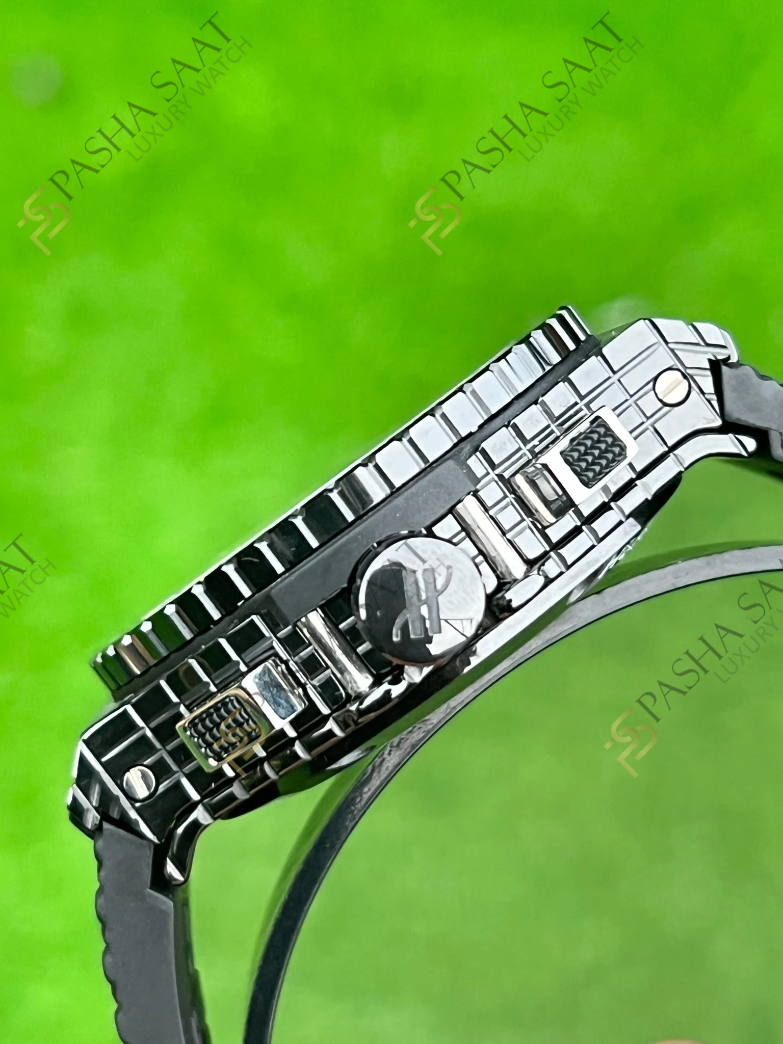 Hublot Big Bang Siyah Seramik Kauçuk Kordon Superclone Saat - Görsel 4