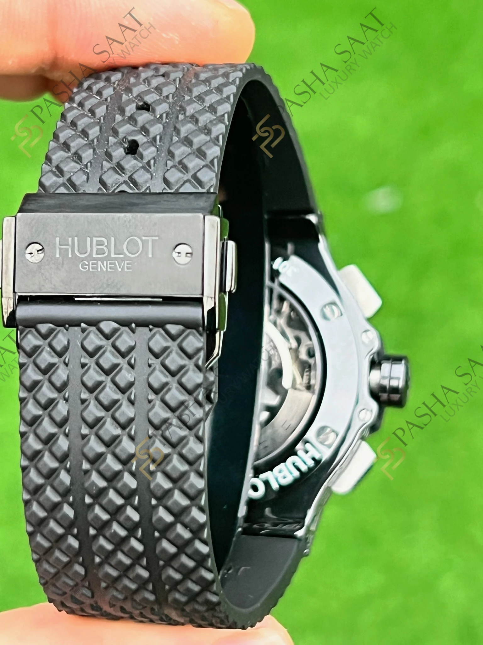 Hublot Big Bang Siyah Seramik Kauçuk Kordon Superclone Saat - Görsel 5