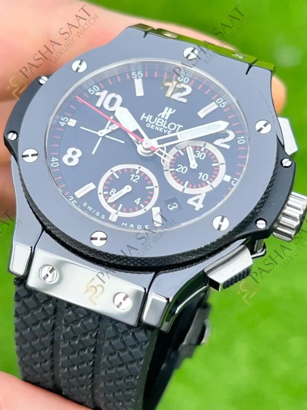 Hublot Big Bang Siyah Seramik Siyah Kadran Superclone Saat 2